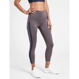 Athleta Womens Ultimate Stash Pocket Heather 7/8 Tight Blue HearthRose SizeLarge